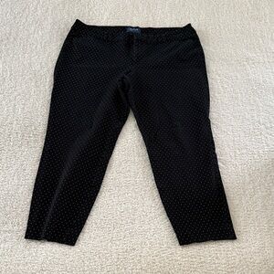 Old Navy Black Pants with White Dots